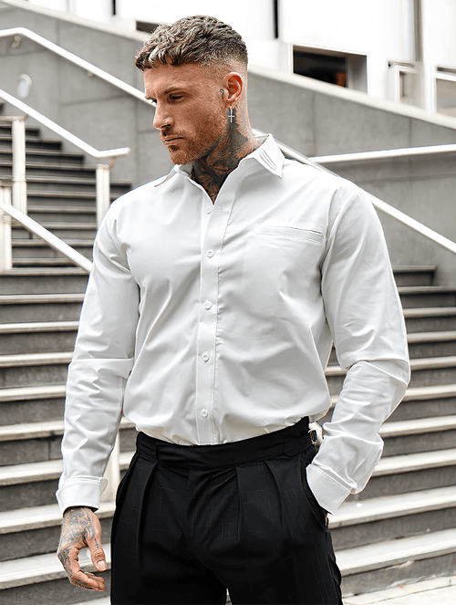 Clifford Plain White Shirt
