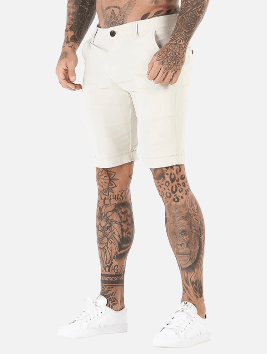 Noa Stretch Shorts - Beige