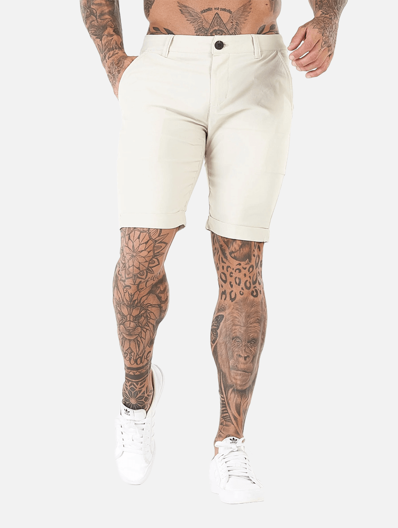 Noa Stretch Shorts - Beige