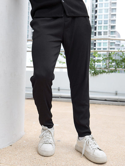 Bailey Ribbed Pants - Black